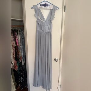 Show Me Your MuMu Soft Blue Maxi Dress